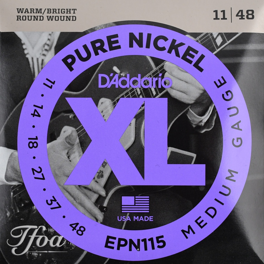 D Addario EPN115 Pure Nickel Round Wound Electric Guitar Strings