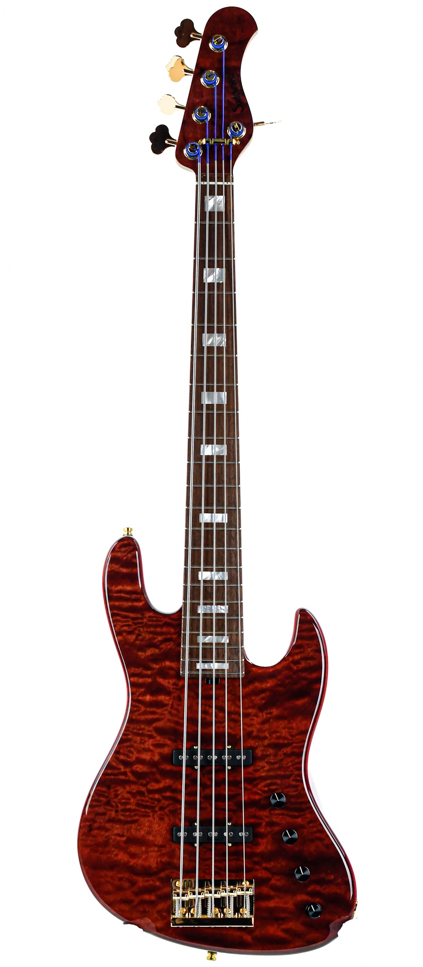 Sadowsky MasterBuilt 21 Fret Standard J/J Bass Limited Edition 2023 5 String  Majestic Red Transparent High Polish | The Fellowship of Acoustics